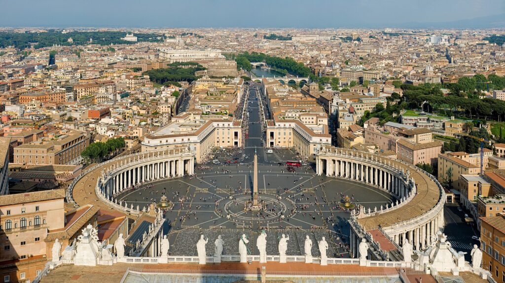 St Peter's Square in the Vatican