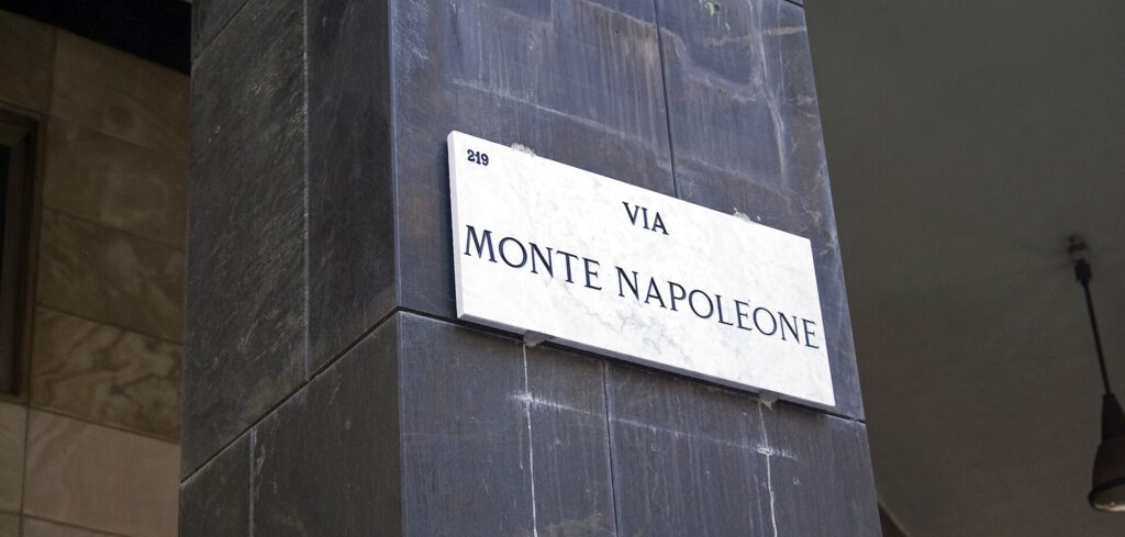 Via Montenapoleone and the fashion district